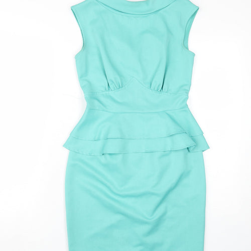 Closet Women’s Green Sheath Dress Size 8 Sleeveless