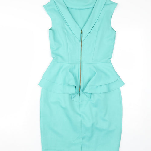Closet Women’s Green Sheath Dress Size 8 Sleeveless