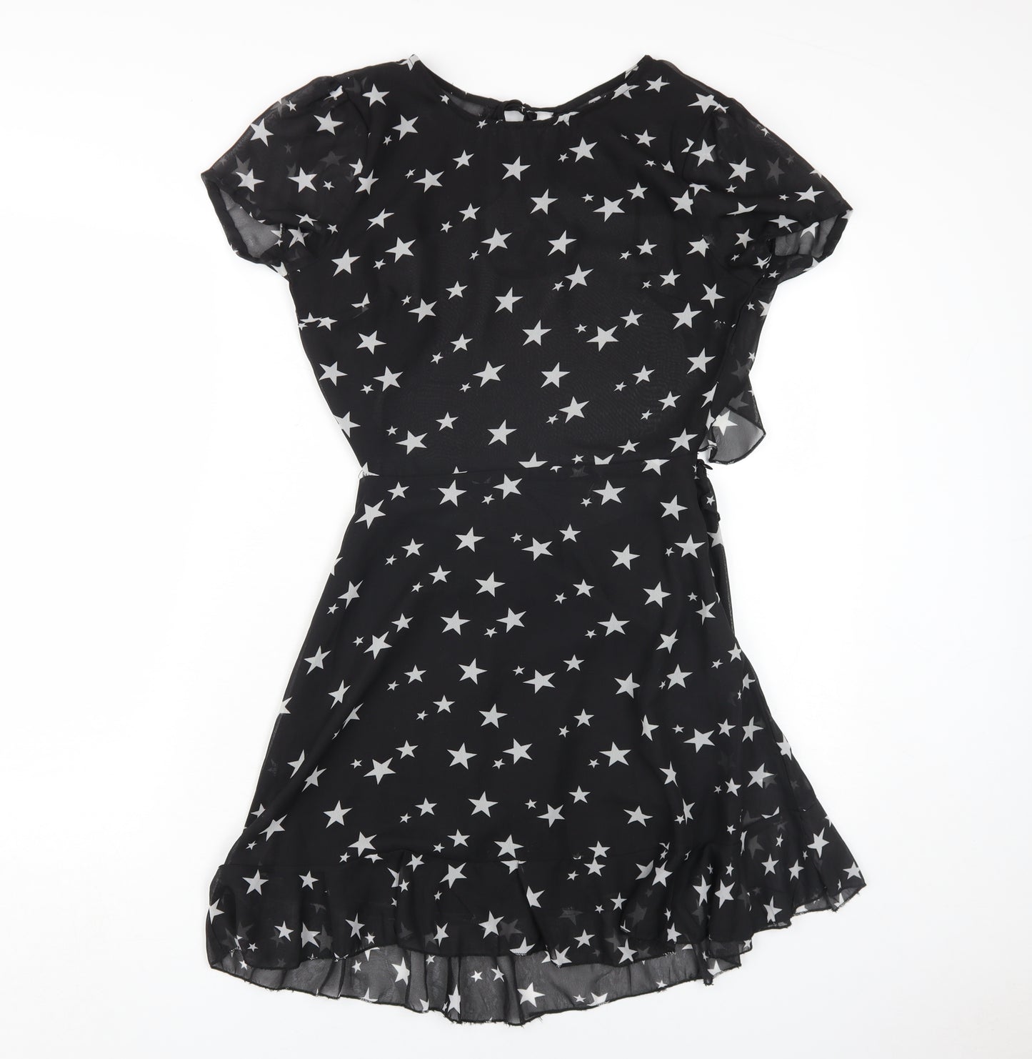 Nasty Gal Women's Black A-Line Star Dress Size 6