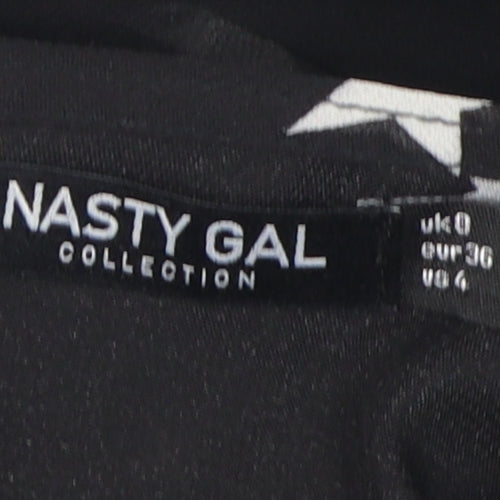 Nasty Gal Women's Black A-Line Star Dress Size 6