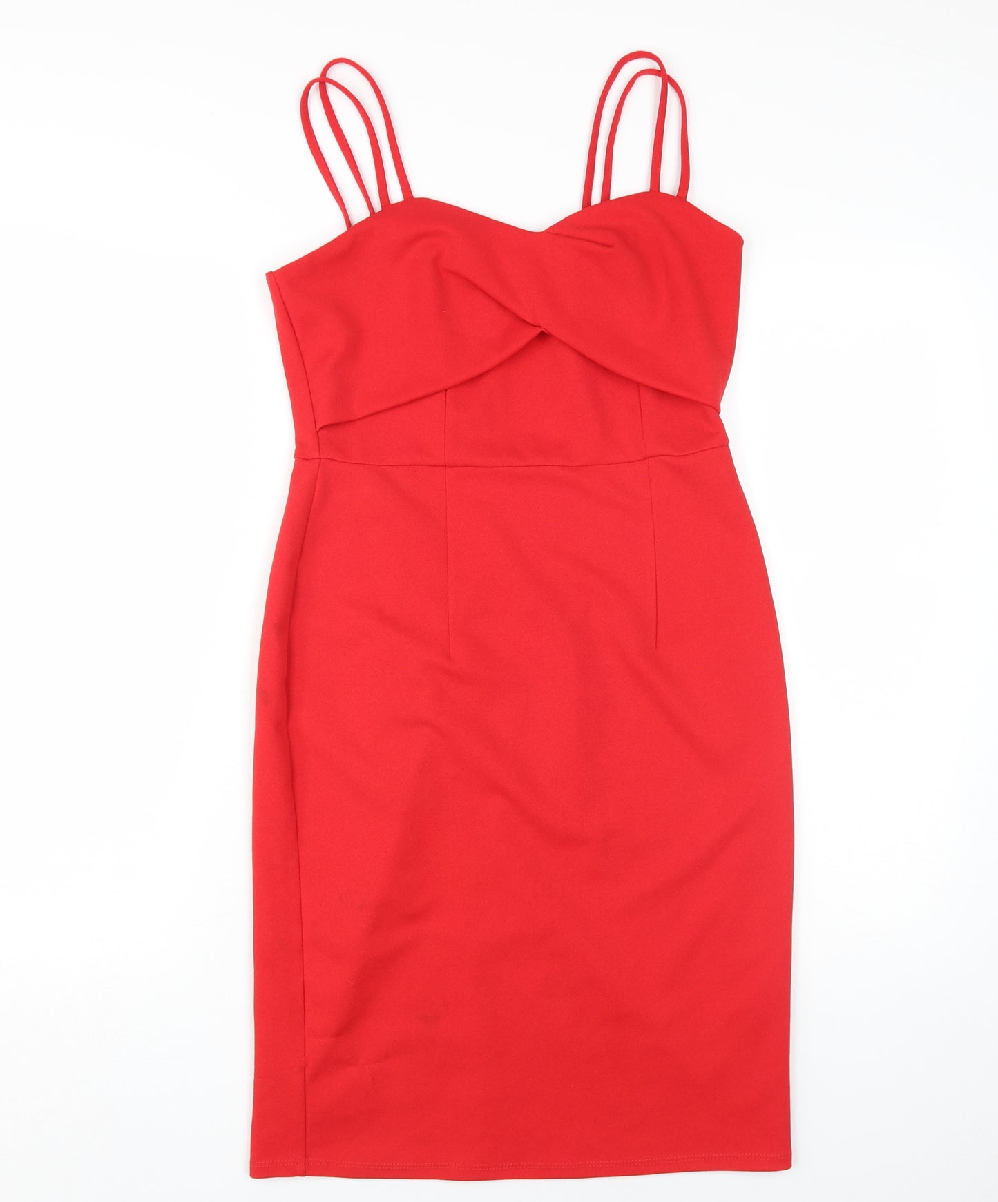 Dorothy Perkins Women's Red Bodycon Midi Dress