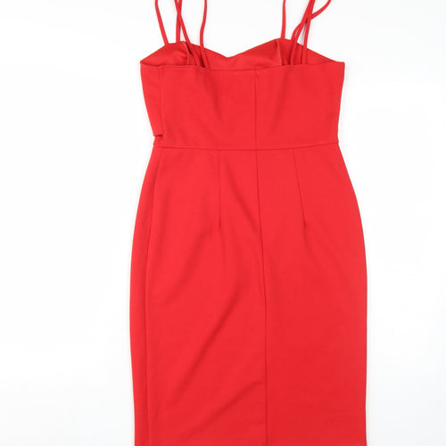 Dorothy Perkins Women's Red Bodycon Midi Dress