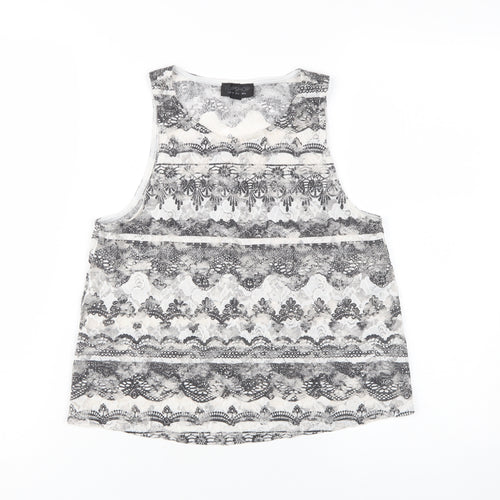Topshop Women's Multi Lace Tank Top Size 6