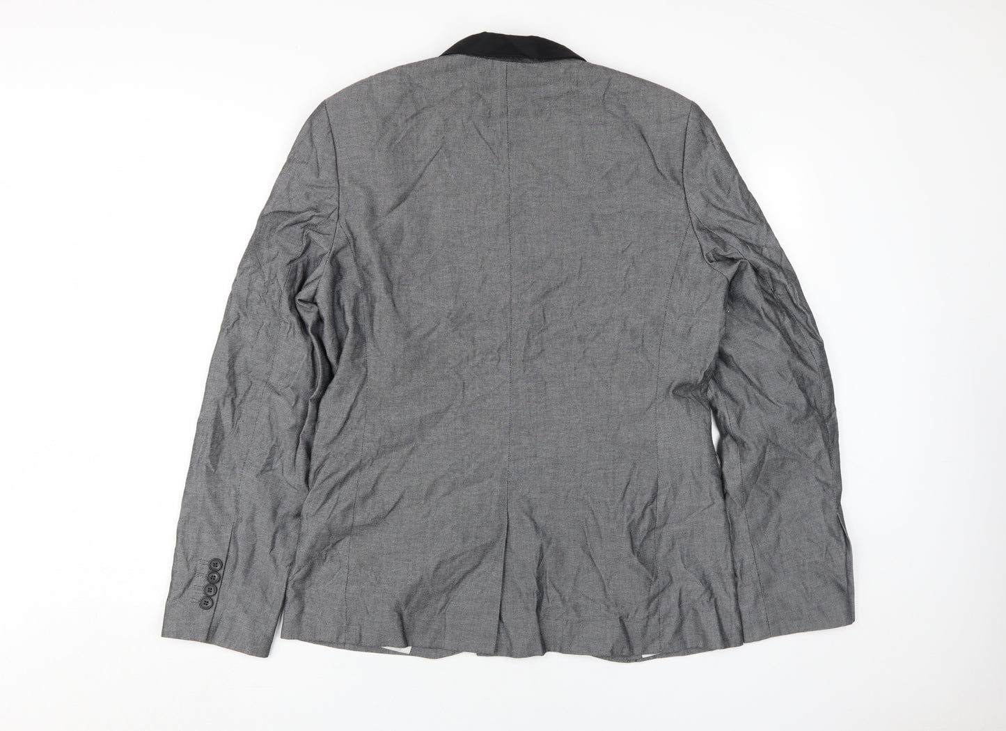 TOPMAN Men's Grey Blazer UK Size 40, Cotton, Excellent