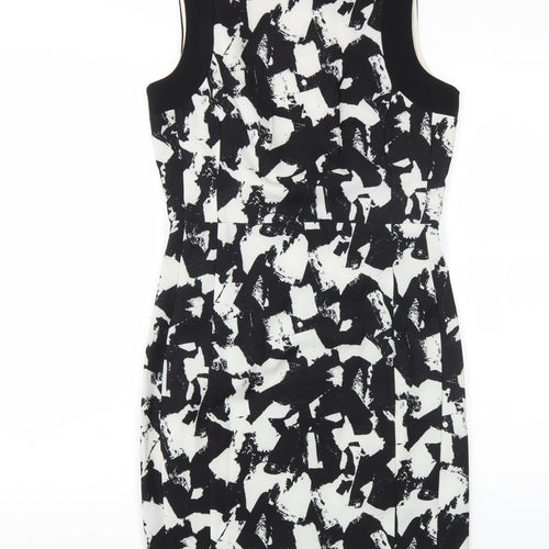 H&M Women's Sheath Dress, Black & White, Size 10, Spring