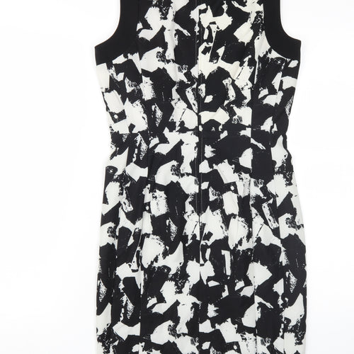 H&M Women's Sheath Dress, Black & White, Size 10, Spring