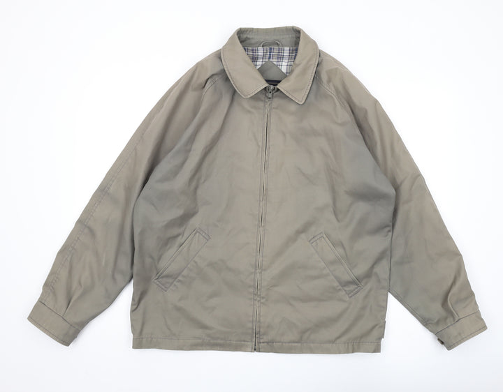 Greenwoods Men’s Beige Bomber Jacket M Regular Casual