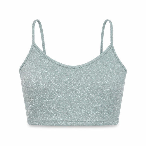 Urban Outfitters Women's Green Glitter Camisole, Size L