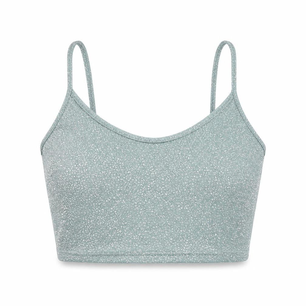 Urban Outfitters Women's Green Glitter Camisole, Size L