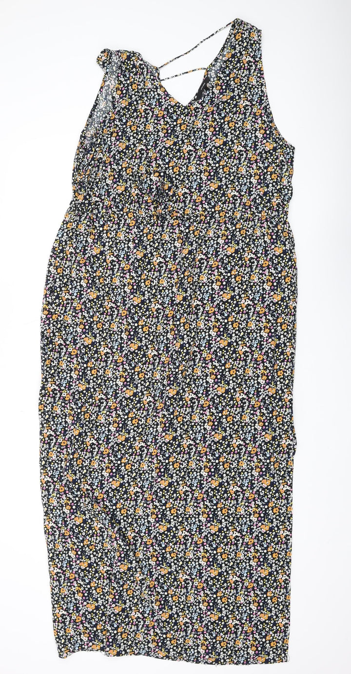 Vero Moda Women's Multicoloured Floral Tank Dress XXL