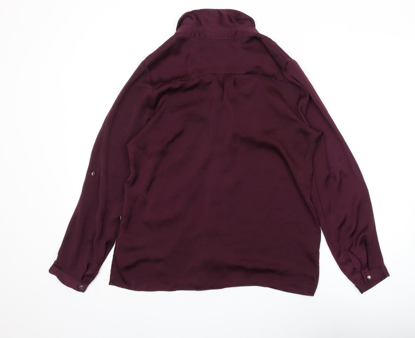 Apricot Women's Purple Button-Up Shirt, Size 10