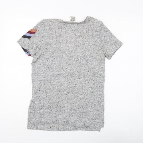 Pink Victoria's Secret Women's Grey V-Neck T-Shirt XS