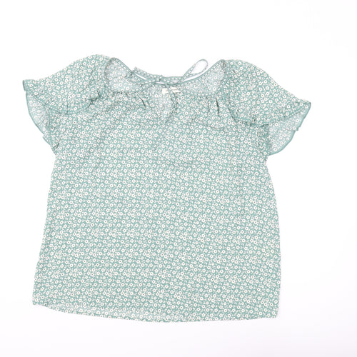 Max Studio Women's Blue Floral Tunic Blouse M