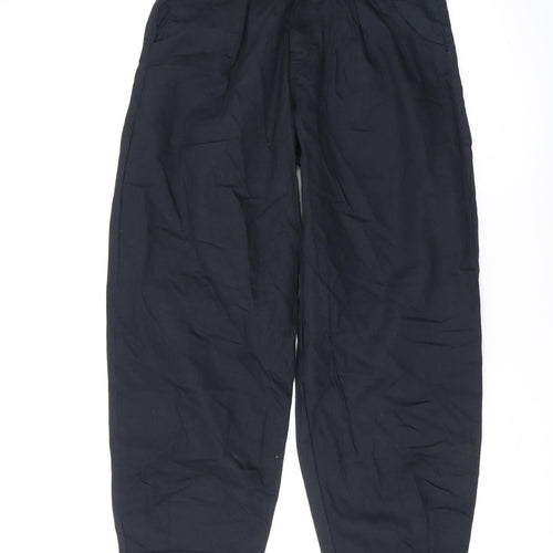 Motel Women's Black Straight Cotton Trousers Size S