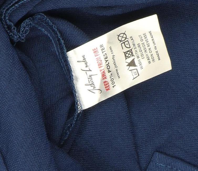 Johnny Favourite Women's Blue Button-Up Shirt Size 16