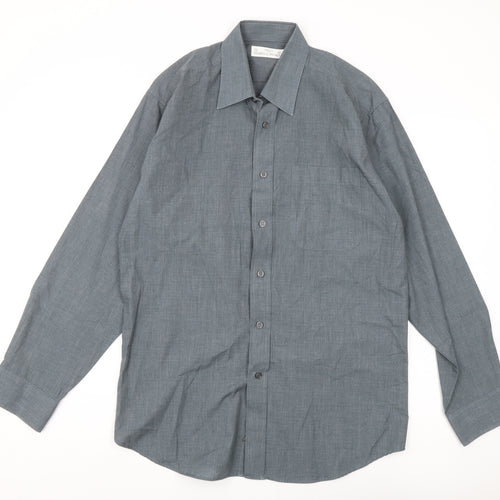 Marks and Spencer Men’s Grey Long Sleeve Shirt