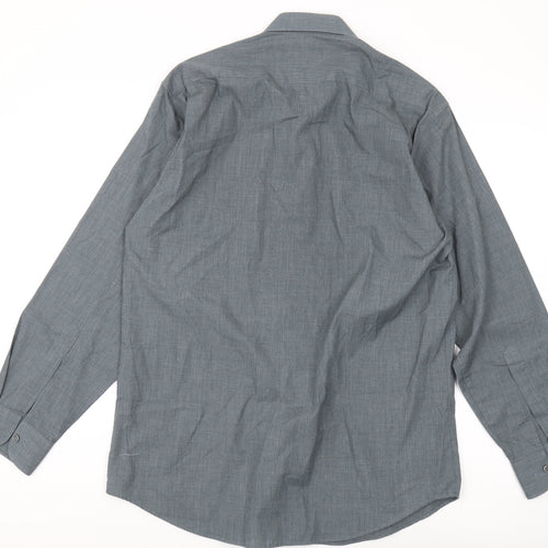 Marks and Spencer Men’s Grey Long Sleeve Shirt