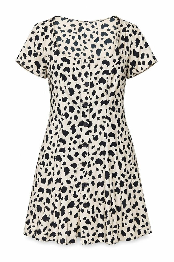 ASOS Women's Animal Print A-Line Dress, Size 14