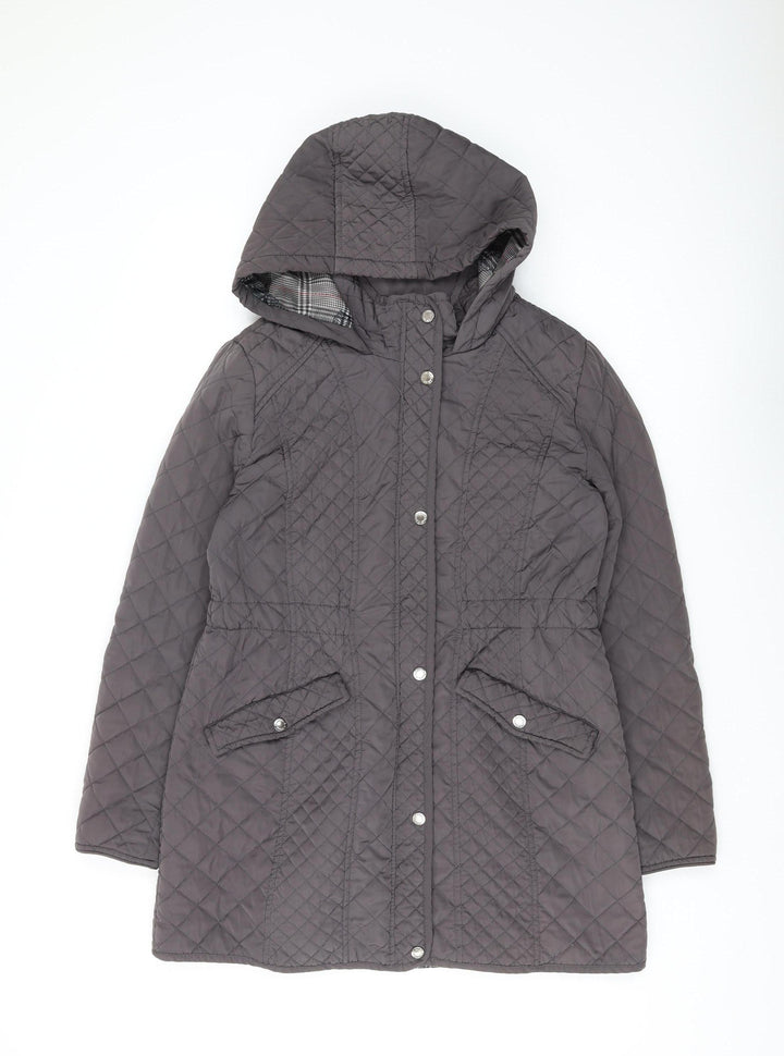 Arabella & Addison Women's Grey Quilted Puffer Jacket