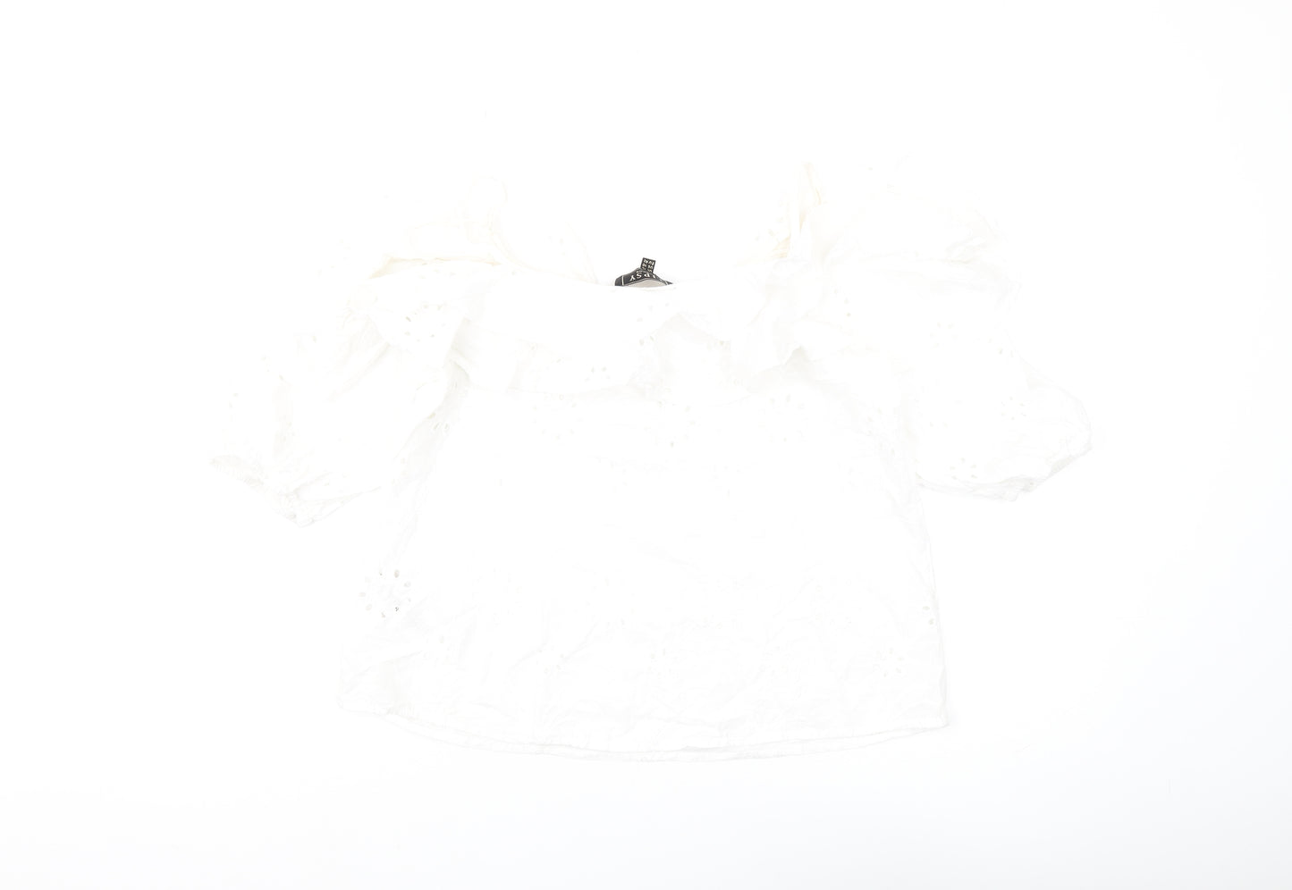 Lipsy Women's White Off the Shoulder Blouse Size 14