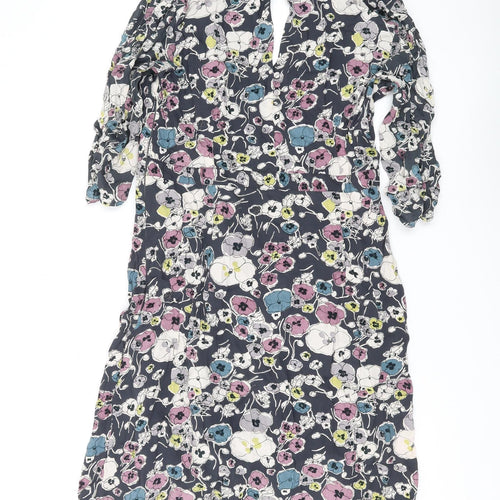 Great Plains Women's Multicoloured Floral Wrap Dress XL