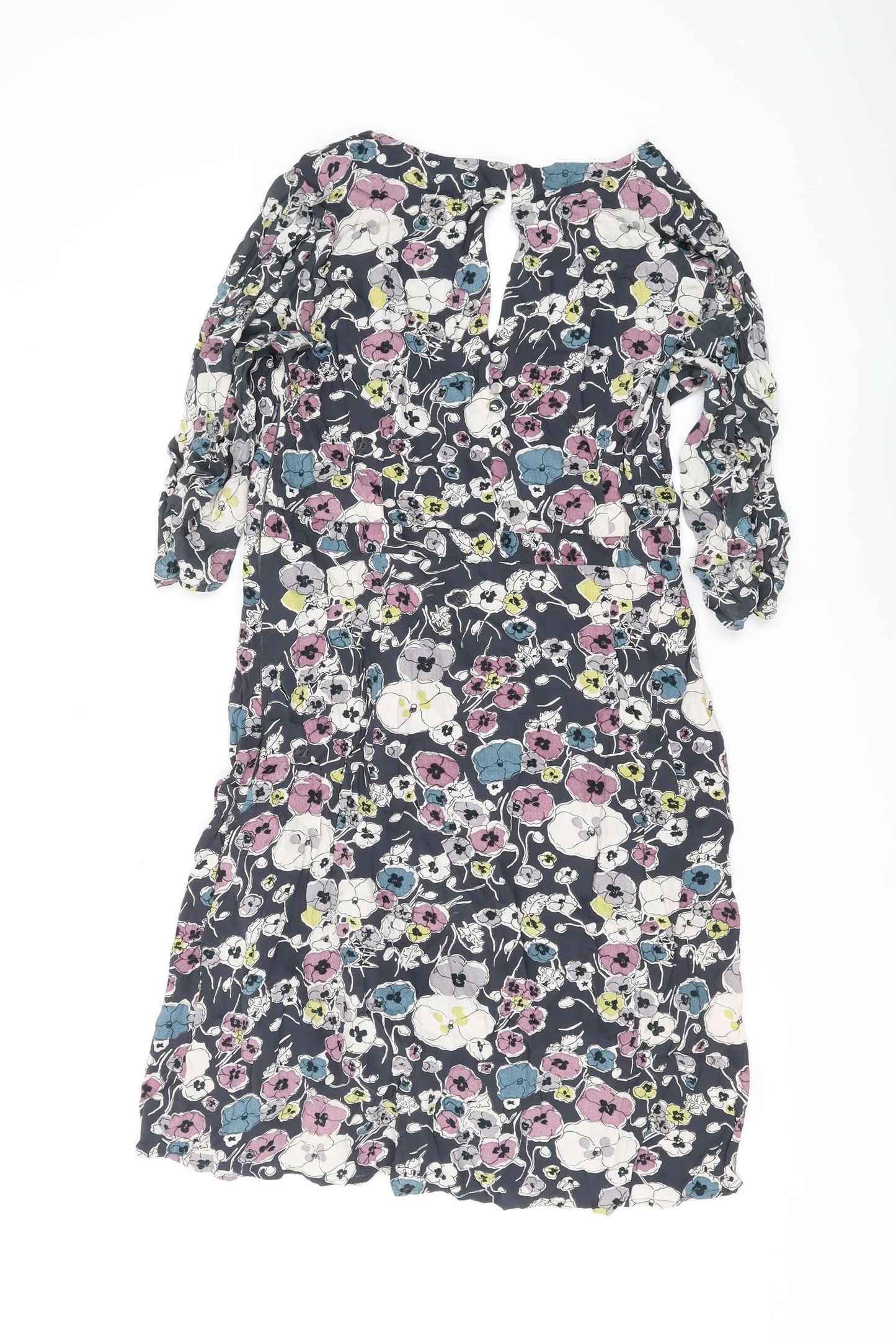 Great Plains Women's Multicoloured Floral Wrap Dress XL