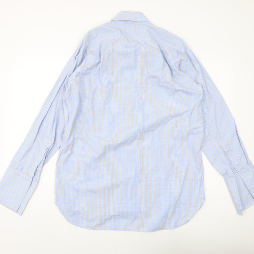 Joseph Turner Men's Blue Cotton Long Sleeve Shirt 15.5