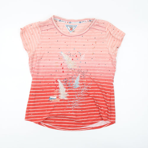 My Favourite Tee Pink Striped Cotton T-Shirt for Teens