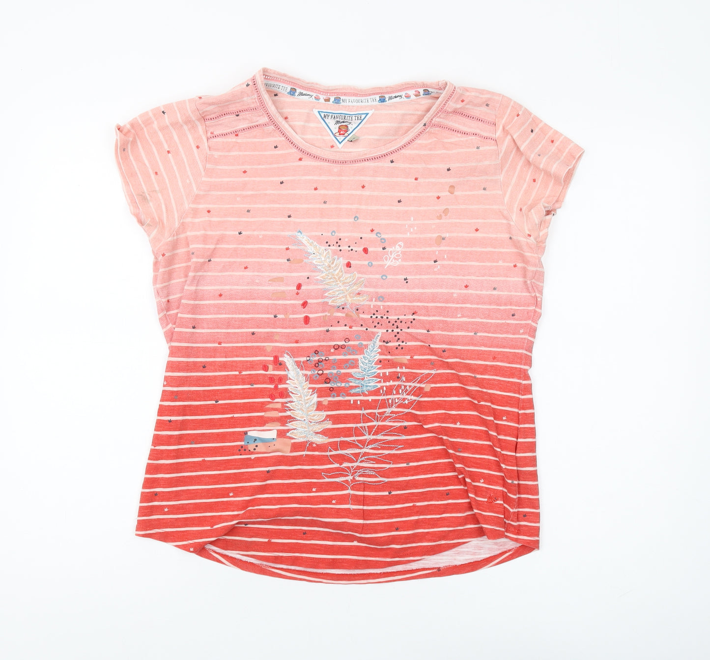 My Favourite Tee Pink Striped Cotton T-Shirt for Teens
