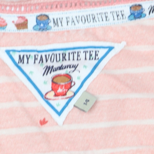 My Favourite Tee Pink Striped Cotton T-Shirt for Teens