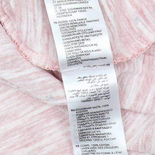 My Favourite Tee Pink Striped Cotton T-Shirt for Teens