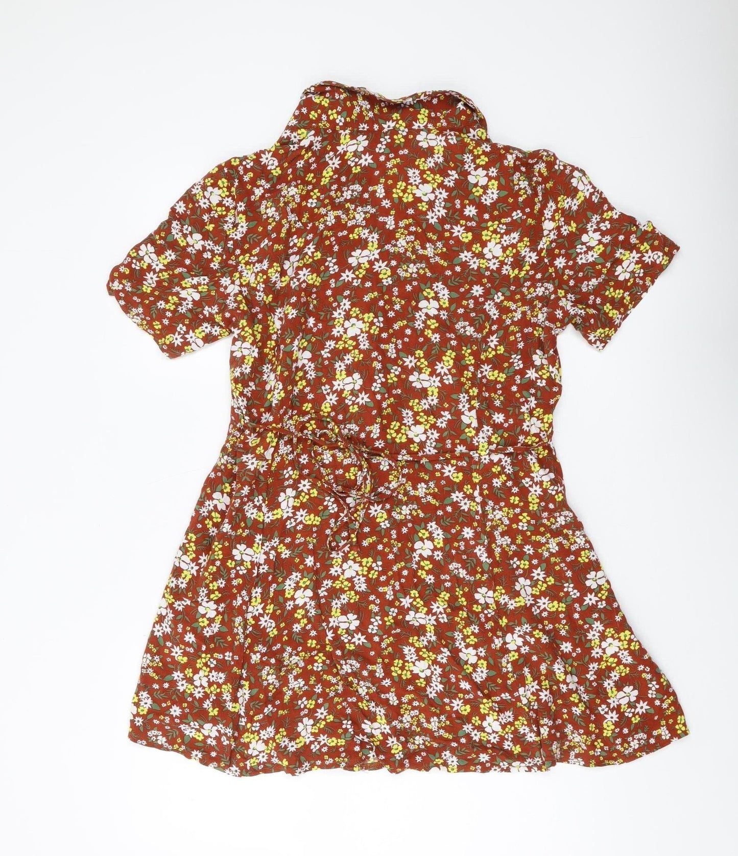 Urban Outfitters Women's Multicoloured Floral Shirt Dress Size 12