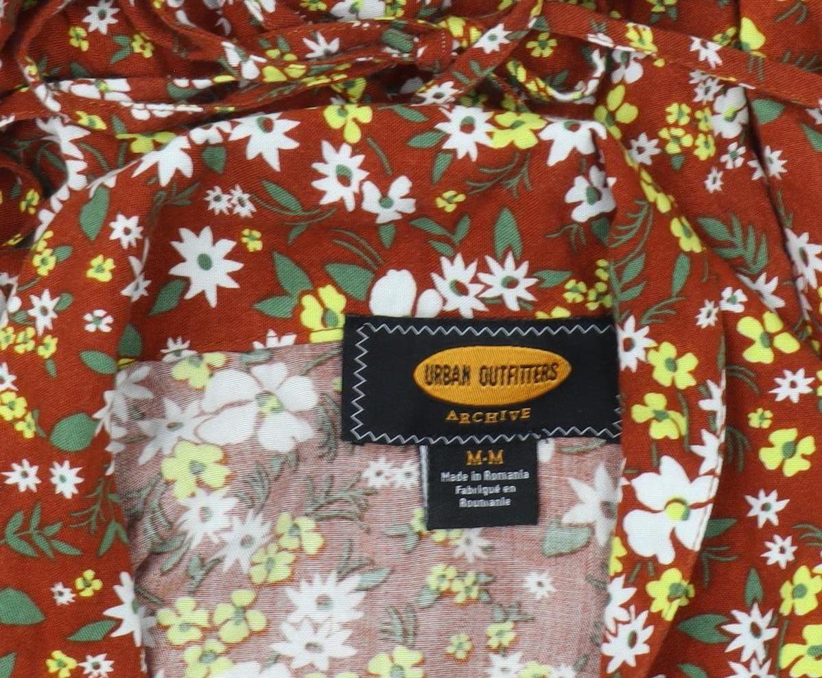 Urban Outfitters Women's Multicoloured Floral Shirt Dress Size 12