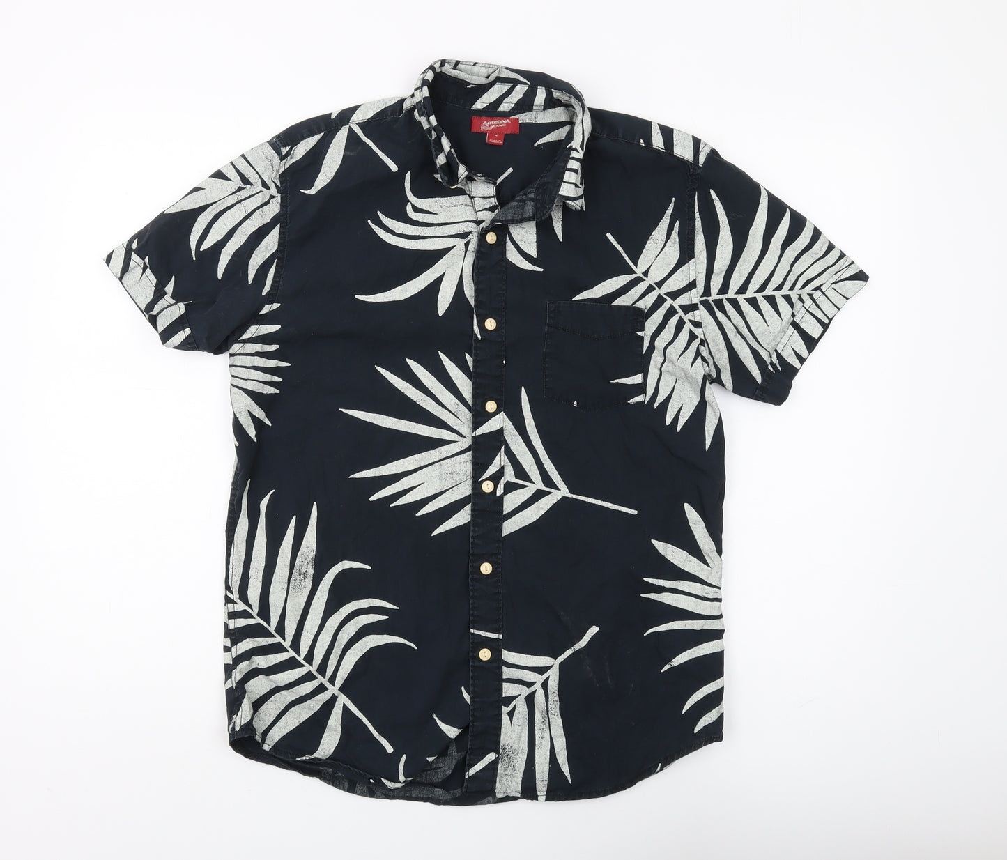 Arizona Jean Co Men's Black Tropical Shirt M