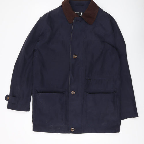 AWARD Men's Blue Coat, Size S, Button Closure