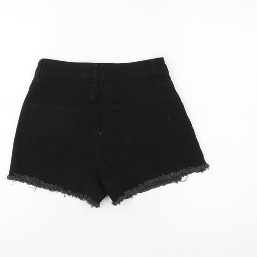 Primark Women's Black Cut-Off Denim Shorts Size 6