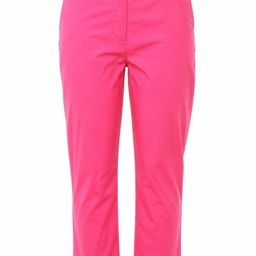 Sheego Pink Women's Trousers, Size 14, Cotton Blend, New