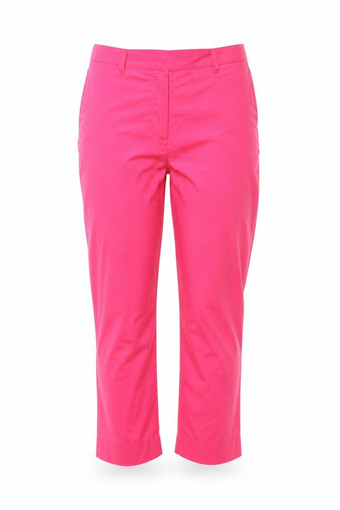 Sheego Pink Women's Trousers, Size 14, Cotton Blend, New