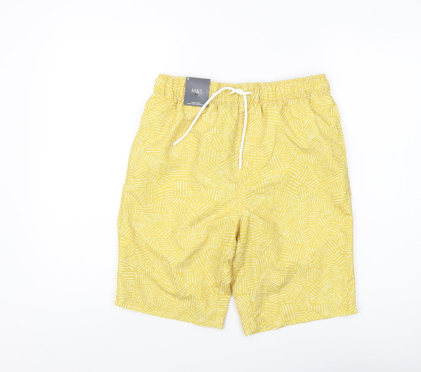 Marks and Spencer Yellow Swim Shorts, Men's Size S