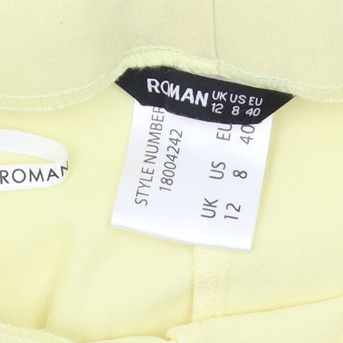 Roman Women's Yellow Trousers Size 12 Regular