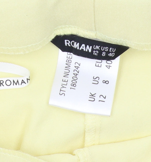 Roman Women's Yellow Trousers Size 12 Regular