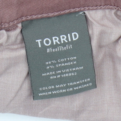 Torrid Women’s Pink Chino Trousers, Size 2XL