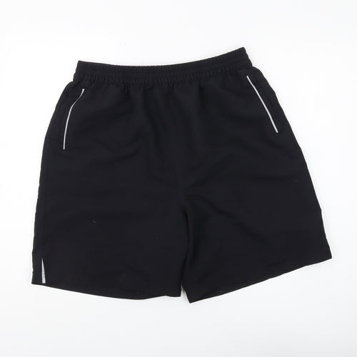 Aptus Men's Black Swim Shorts - Size M, Quick Dry