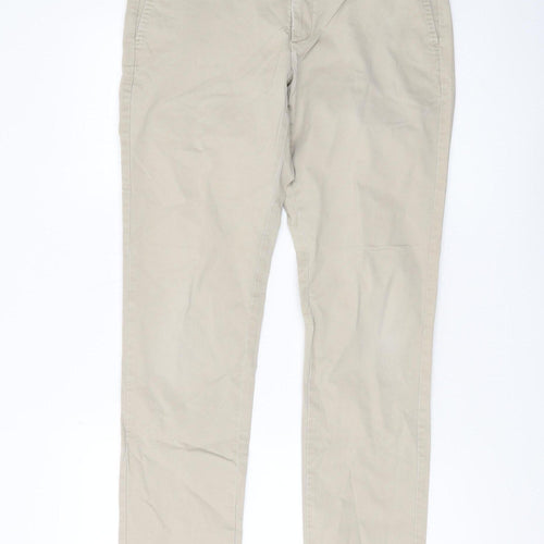 UNIQLO Men's Beige Chino Trousers Slim Fit 34
