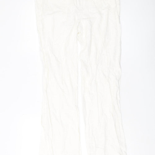 Marks and Spencer Women's White Trousers Size 10