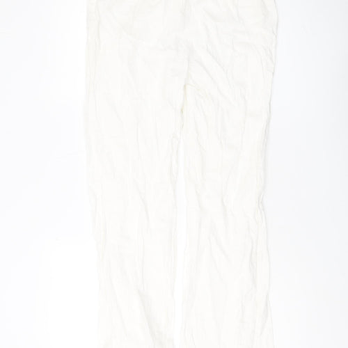 Marks and Spencer Women's White Trousers Size 10