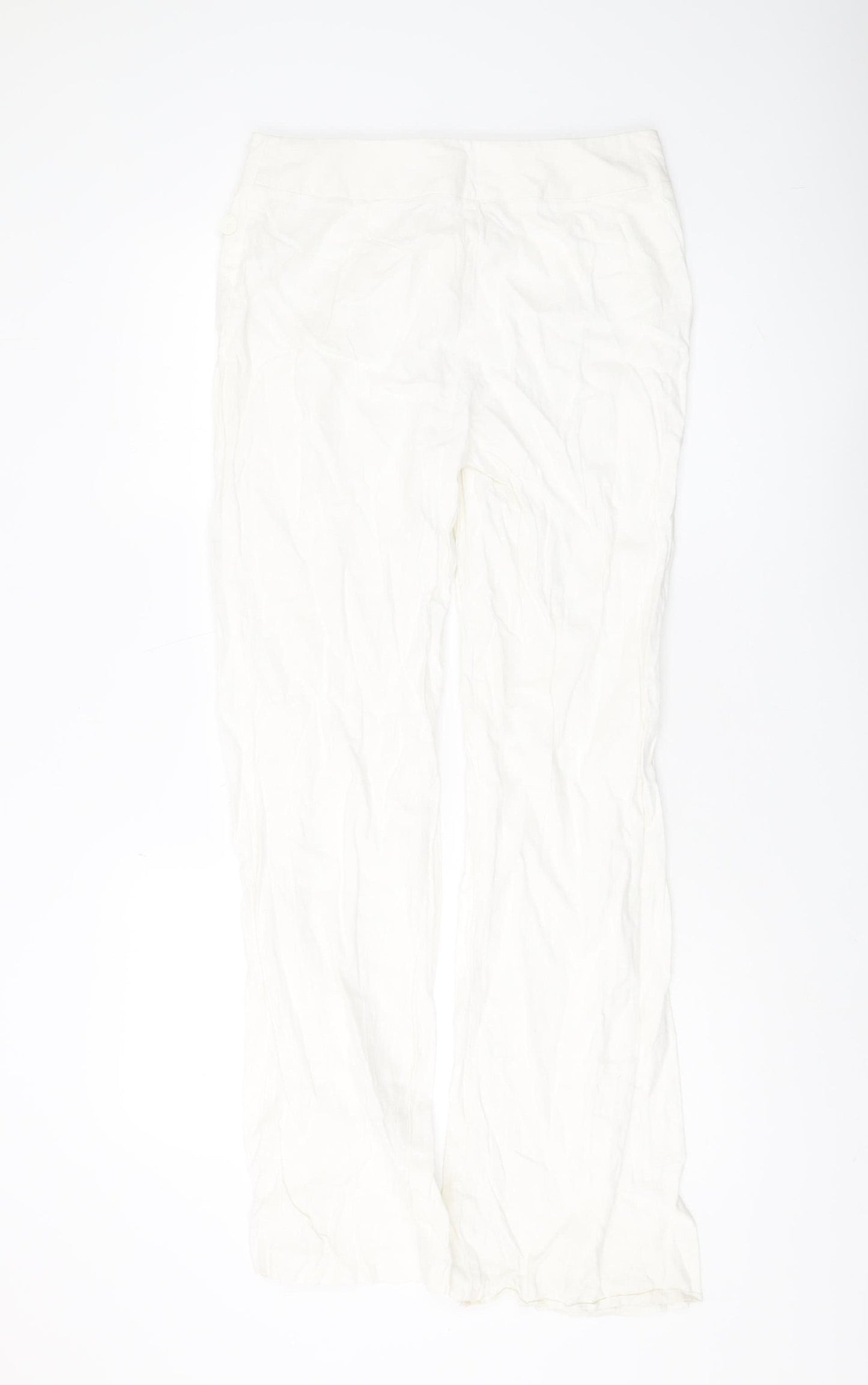 Marks and Spencer Women's White Trousers Size 10