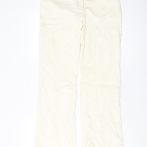 Warehouse Ivory Women's Trousers Size 10