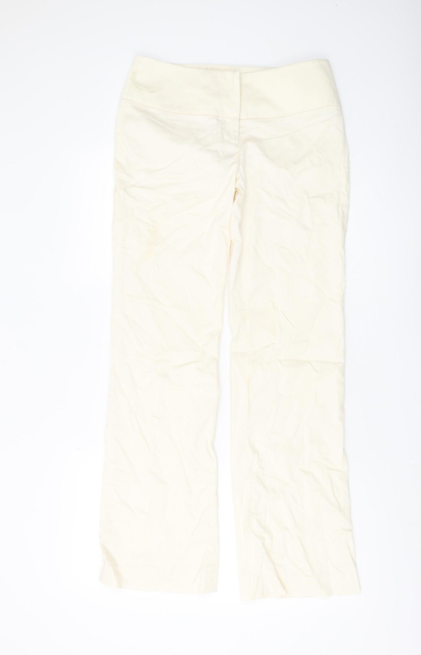 Warehouse Ivory Women's Trousers Size 10