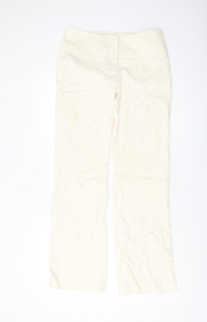 Warehouse Ivory Women's Trousers Size 10